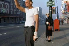 Fred Herzog, Man with Bandage, 1968